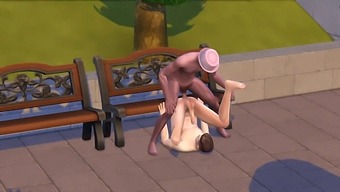 Gay Men Engage In Sexual Activity In A Park Setting In The Sims 4